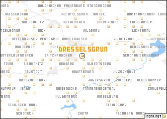 map of Dresselsgrün