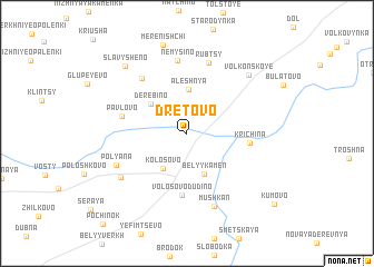 map of Dretovo