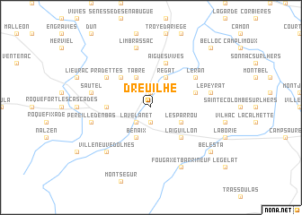 map of Dreuilhe