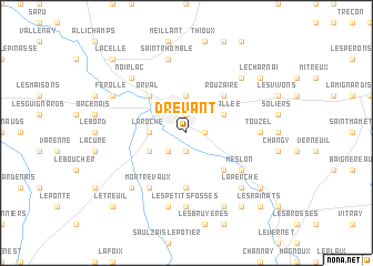 map of Drevant