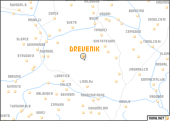 map of Drevenik