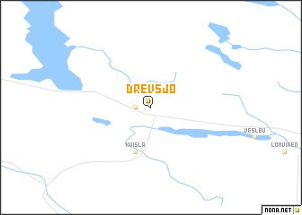 map of Drevsjø