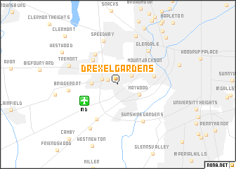 map of Drexel Gardens