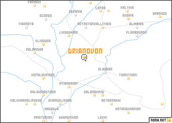 map of Driánovon