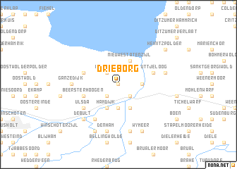 map of Drieborg