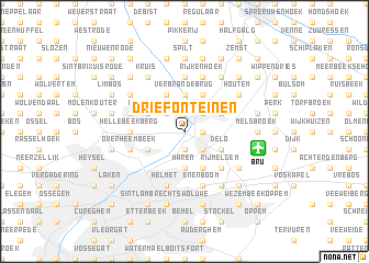 map of Drie Fonteinen