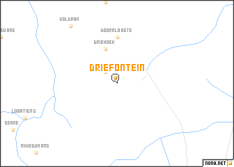 map of Driefontein