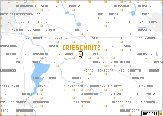 map of Drieschnitz