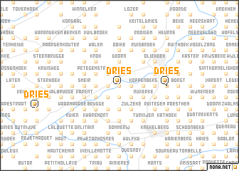 map of Dries