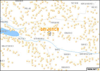 map of (( Drijenča ))