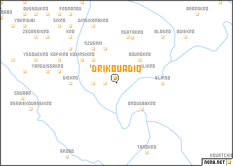 map of Drikouadio