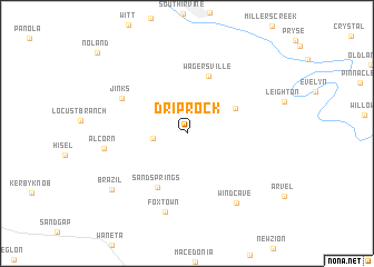 map of Drip Rock