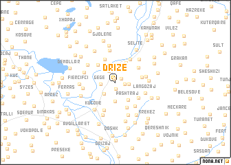 map of Drizë