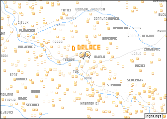 map of Drlače
