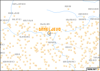 map of Drmeljevo