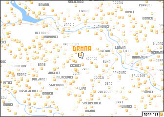 map of Drmna
