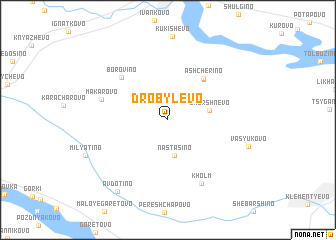 map of Drobylëvo