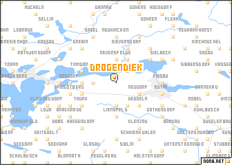 map of Drögendiek