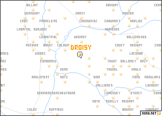 map of Droisy