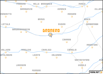 map of Dronero
