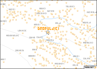 map of Dropuljići