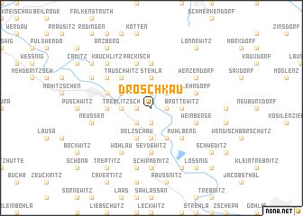 map of Dröschkau