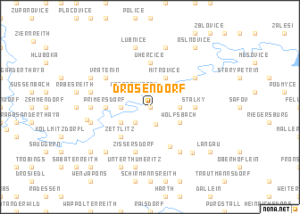 map of Drosendorf