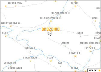 map of Drozdino