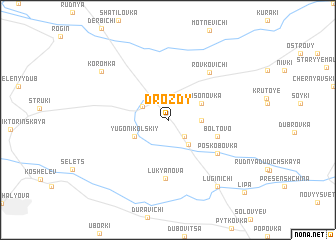 map of Drozdy