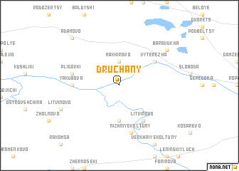 map of Druchany