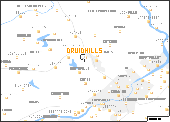 map of Druid Hills