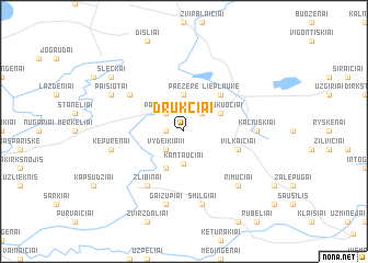 map of Drūkčiai