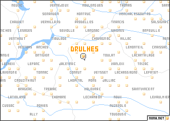 map of Drulhes