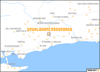map of Drumlohan Cross Roads