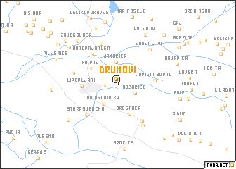map of Drumovi
