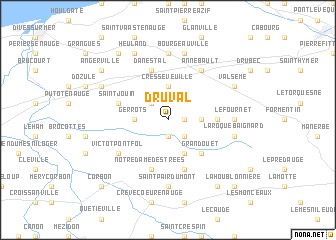 map of Druval