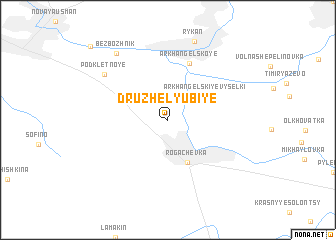 map of Druzhelyubiye