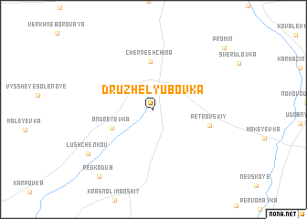 map of Druzhelyubovka