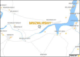 map of Druzhilinskiy