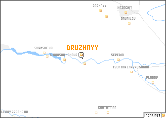 map of Druzhnyy