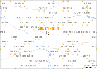 map of Drużykowa