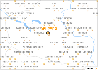 map of Drużyna