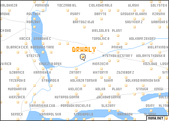 map of Drwały