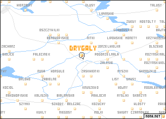 map of Drygały