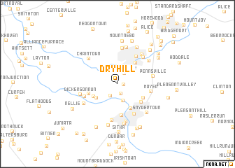 map of Dry Hill