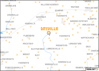 map of Dryville