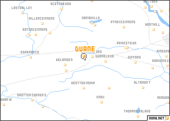 map of Duane