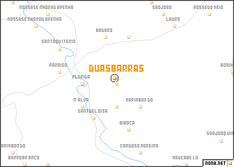 map of Duas Barras