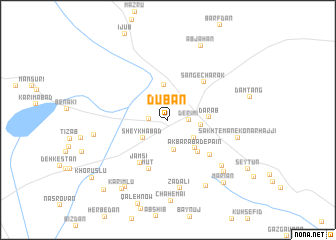 map of Dūbān