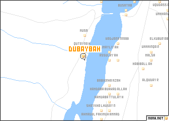 map of Dubaybah